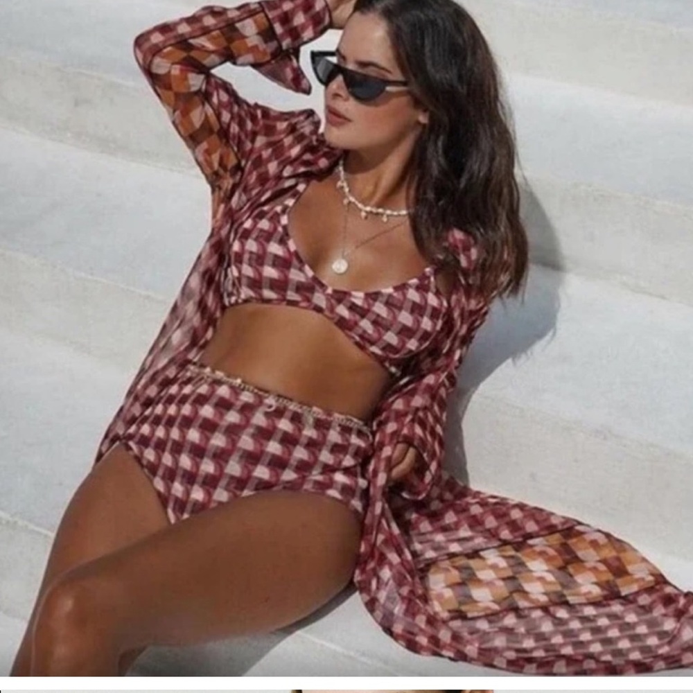 Zara bralette and panty set with tunic